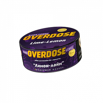 Табак Overdose, 25гр "Lime-Lemon / Лимон-лайм"