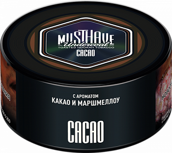 Табак Must Have Undercoal, 25гр "Cacao / Какао с маршмеллоу"